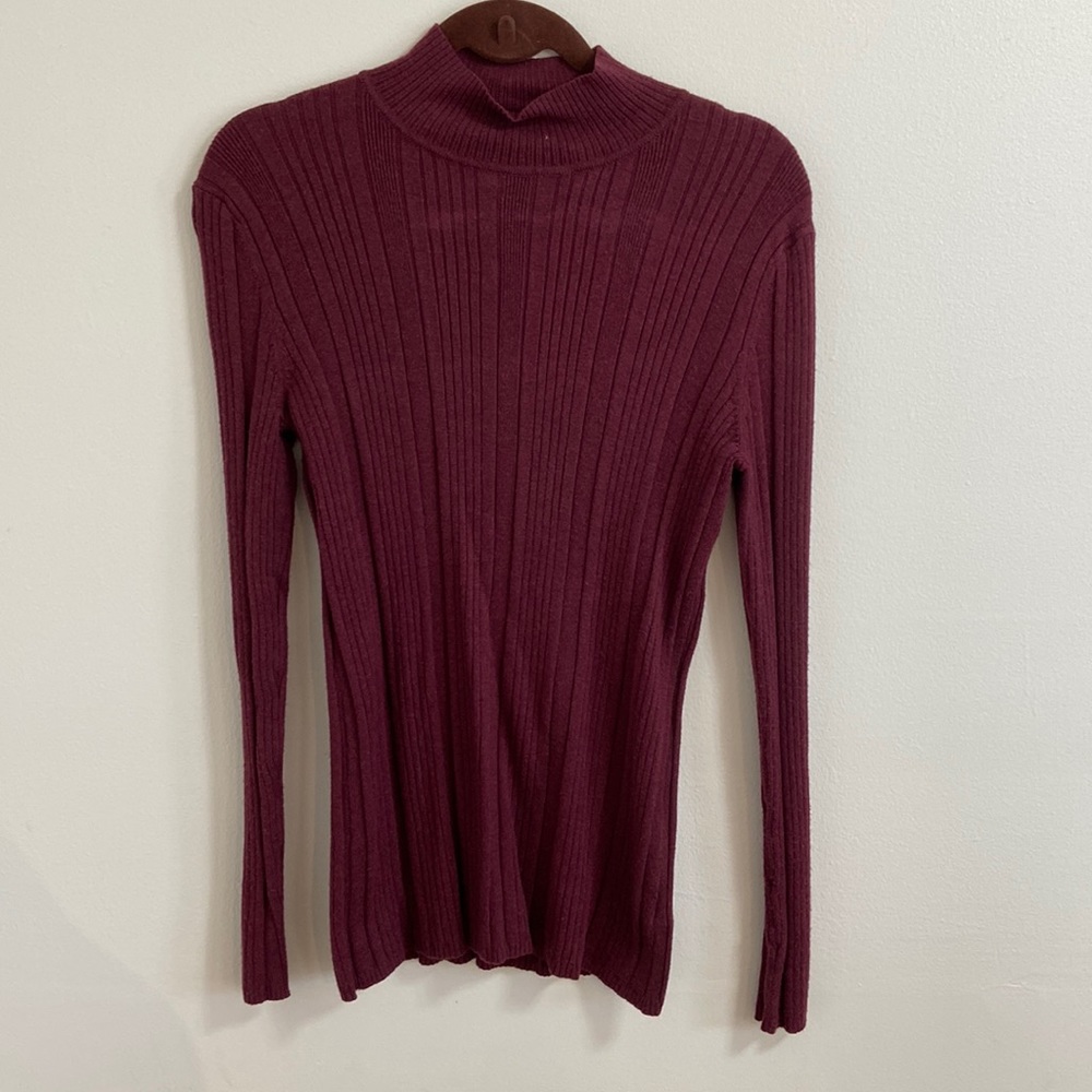 Women’s Deep Cranberry Turtleneck Longsleeve